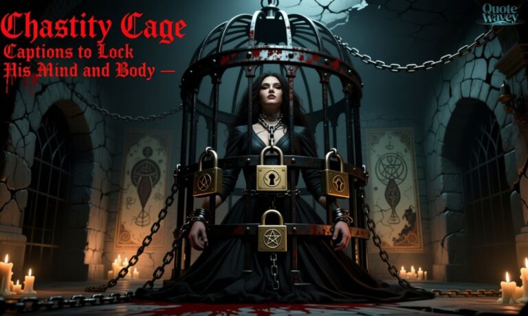 Chastity Cage Captions to Lock His Mind and Body