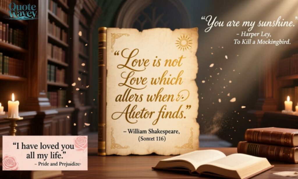 Famous Love Quotes from Books