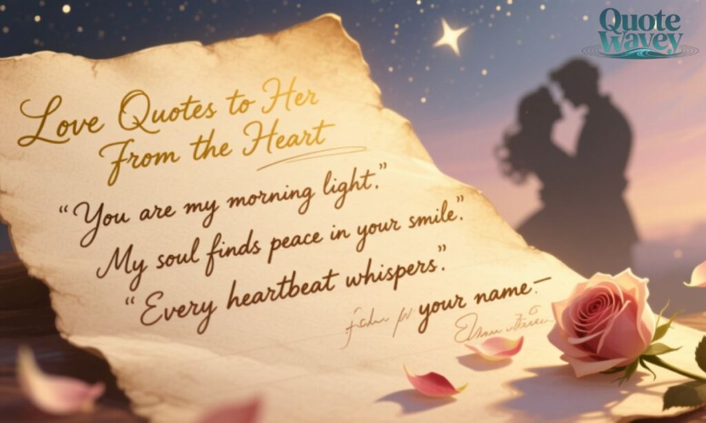 Love Quotes to Her from the Heart