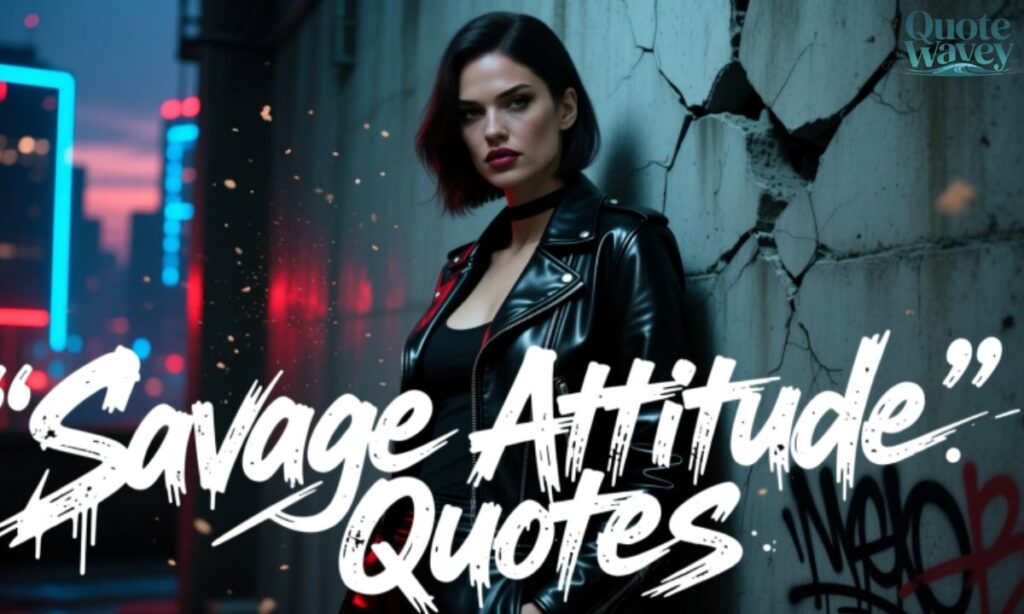 Savage Attitude Quotes