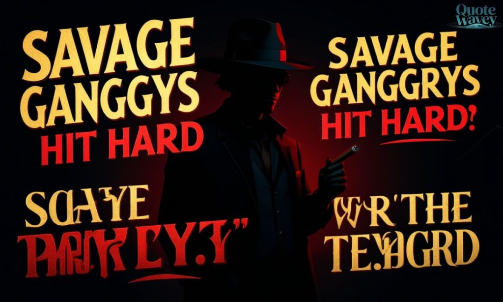 Savage Gangster Quotes That Hit Hard
