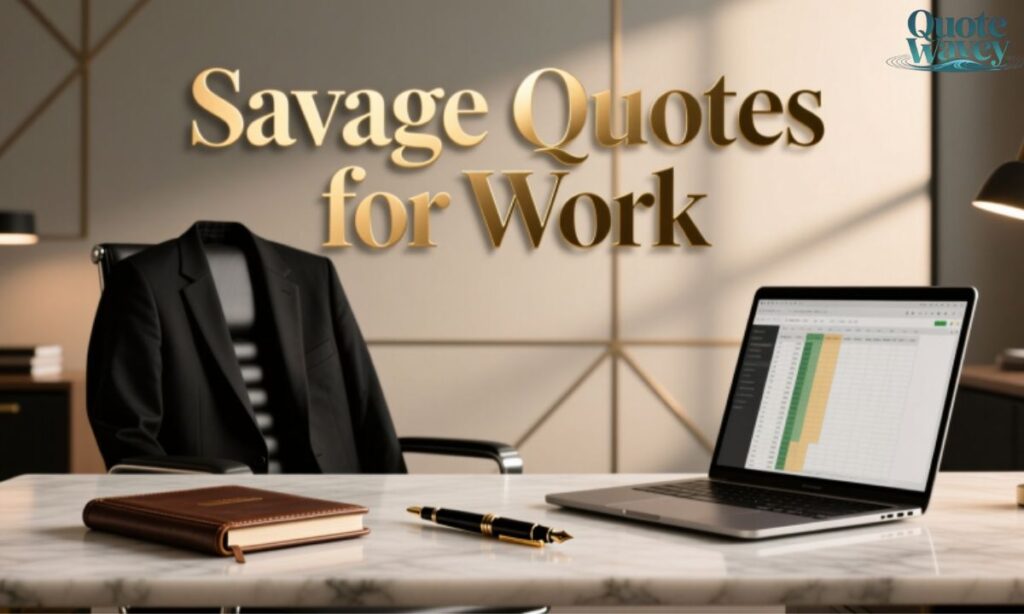 Savage Quotes for Work